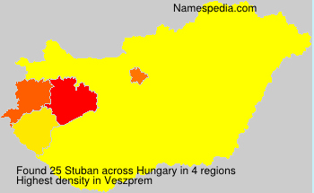 Surname Stuban in Hungary Surname Stuban in Hungary