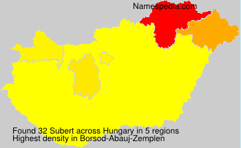 Surname Subert in Hungary Surname Subert in Hungary