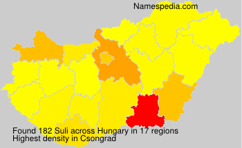 Surname Suli in Hungary Surname Suli in Hungary
