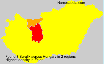 Surname Suralik in Hungary Surname Suralik in Hungary