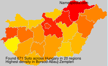 Surname Suto in Hungary Surname Suto in Hungary