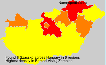 Surname Szacsko in Hungary Surname Szacsko in Hungary
