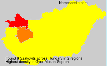 Surname Szakovits in Hungary Surname Szakovits in Hungary