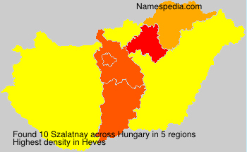 Surname Szalatnay in Hungary Surname Szalatnay in Hungary