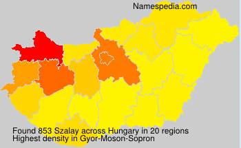 Surname Szalay in Hungary Surname Szalay in Hungary