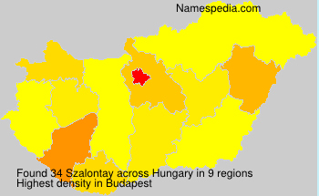 Surname Szalontay in Hungary Surname Szalontay in Hungary