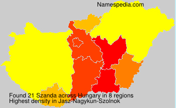 Surname Szanda in Hungary Surname Szanda in Hungary