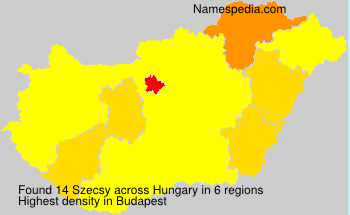 Surname Szecsy in Hungary Surname Szecsy in Hungary