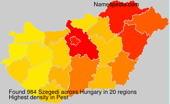 Surname Szegedi in Hungary Surname Szegedi in Hungary