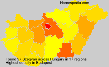 Surname Szegvari in Hungary Surname Szegvari in Hungary
