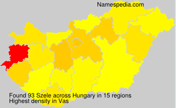 Surname Szele in Hungary Surname Szele in Hungary
