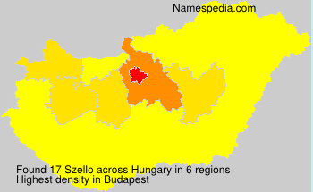 Surname Szello in Hungary Surname Szello in Hungary