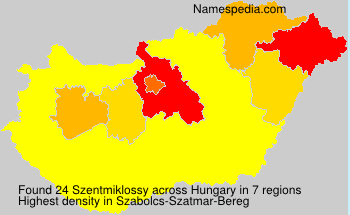 Surname Szentmiklossy in Hungary Surname Szentmiklossy in Hungary