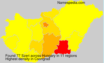 Surname Szeri in Hungary Surname Szeri in Hungary