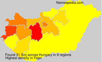 Surname Szij in Hungary Surname Szij in Hungary