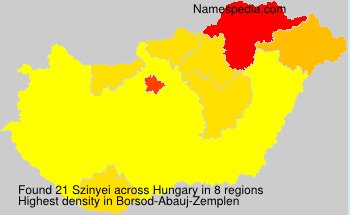 Surname Szinyei in Hungary Surname Szinyei in Hungary