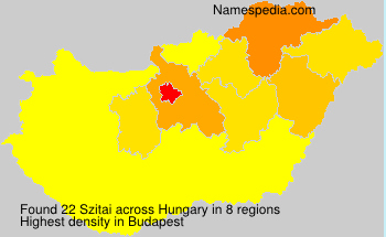 Surname Szitai in Hungary Surname Szitai in Hungary