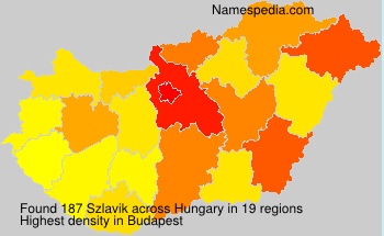 Surname Szlavik in Hungary Surname Szlavik in Hungary