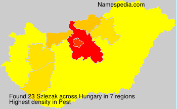 Surname Szlezak in Hungary