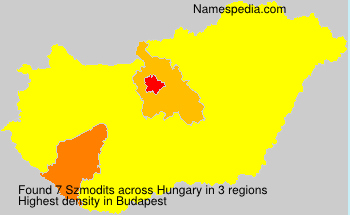 Surname Szmodits in Hungary Surname Szmodits in Hungary