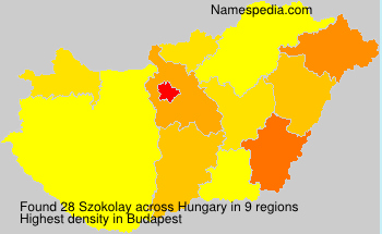 Surname Szokolay in Hungary Surname Szokolay in Hungary