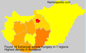 Surname Sztranyak in Hungary Surname Sztranyak in Hungary