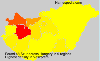 Surname Szur in Hungary Surname Szur in Hungary