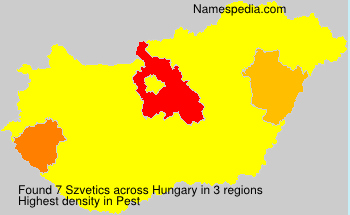 Surname Szvetics in Hungary Surname Szvetics in Hungary