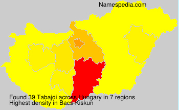 Surname Tabajdi in Hungary Surname Tabajdi in Hungary