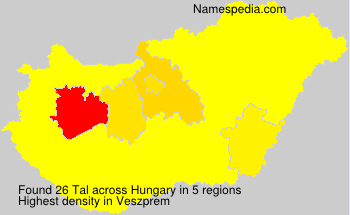 Surname Tal in Hungary Surname Tal in Hungary