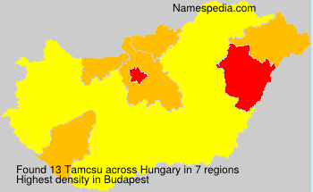 Surname Tamcsu in Hungary Surname Tamcsu in Hungary