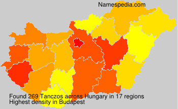 Surname Tanczos in Hungary Surname Tanczos in Hungary