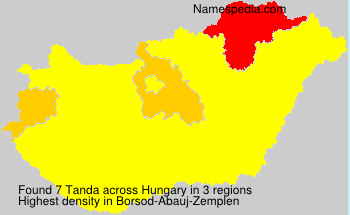 Surname Tanda in Hungary Surname Tanda in Hungary