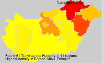 Surname Tanyi in Hungary Surname Tanyi in Hungary