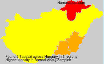 Surname Tapaszi in Hungary