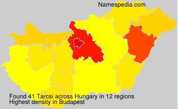 Surname Tarcsi in Hungary Surname Tarcsi in Hungary