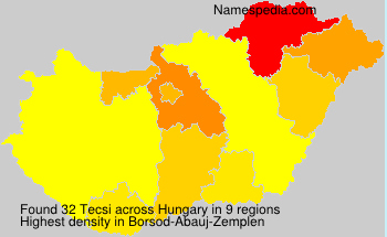 Surname Tecsi in Hungary Surname Tecsi in Hungary