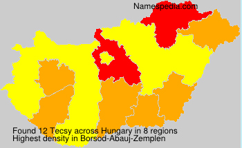 Surname Tecsy in Hungary Surname Tecsy in Hungary