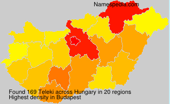 Surname Teleki in Hungary Surname Teleki in Hungary