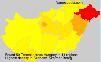 Surname Teremi in Hungary Surname Teremi in Hungary