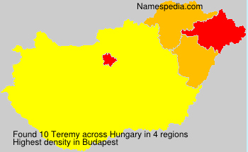 Surname Teremy in Hungary Surname Teremy in Hungary