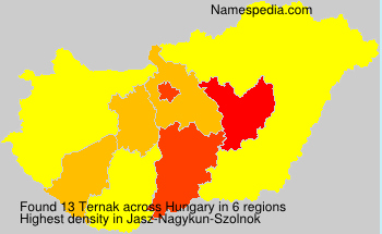 Surname Ternak in Hungary Surname Ternak in Hungary