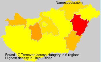 Surname Ternovan in Hungary Surname Ternovan in Hungary