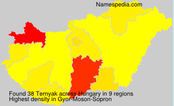 Surname Ternyak in Hungary Surname Ternyak in Hungary