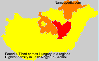 Surname Tibad in Hungary Surname Tibad in Hungary