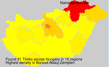 Surname Timko in Hungary Surname Timko in Hungary