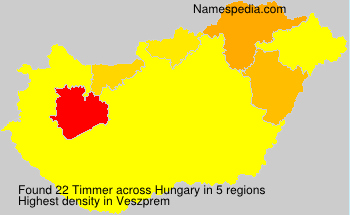 Surname Timmer in Hungary Surname Timmer in Hungary