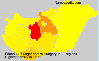Surname Tiringer in Hungary Surname Tiringer in Hungary