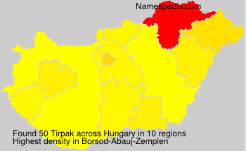 Surname Tirpak in Hungary Surname Tirpak in Hungary