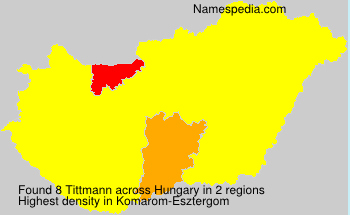 Surname Tittmann in Hungary Surname Tittmann in Hungary